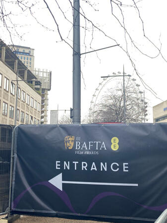 BAFTA Entrance sign BAFTA Entrance sign